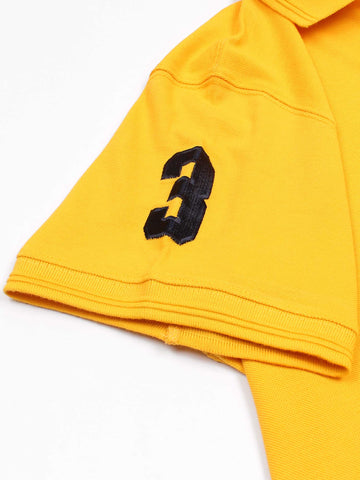 RL triple pony polo-Yellow