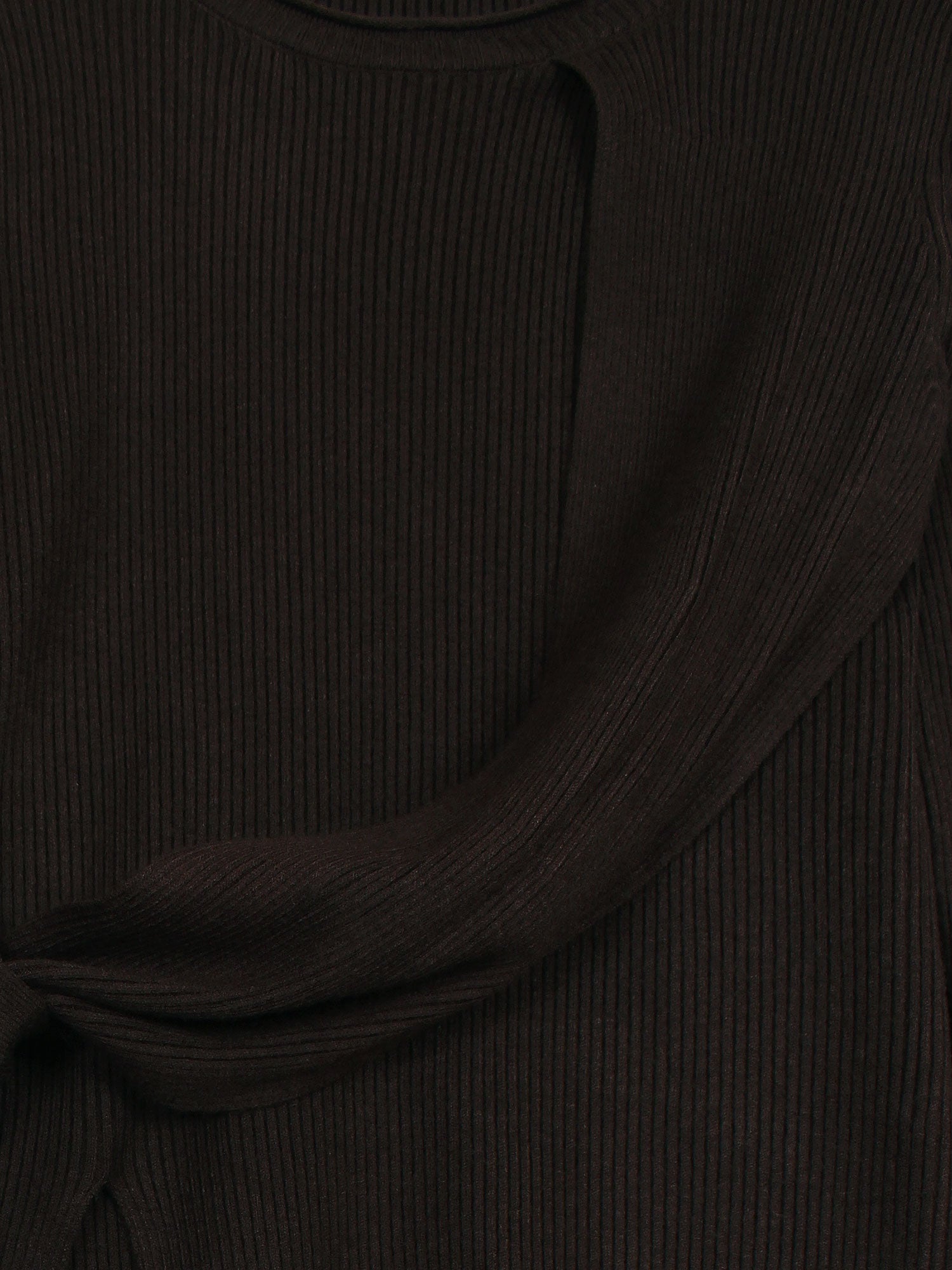 The Aura Asymmetrical Tie-Knit Set (black)