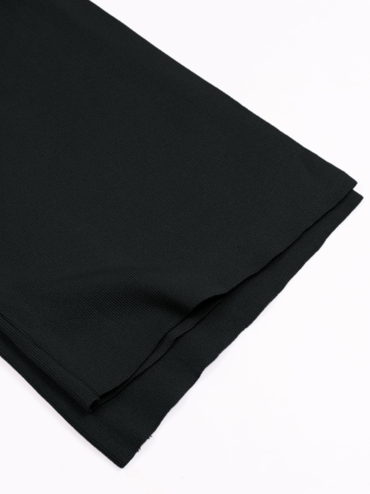 The Geo-Block Poncho Knit Set (Black & White)