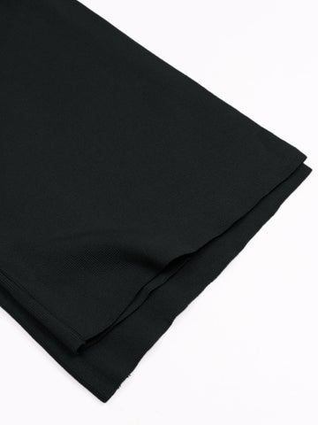 The Geo-Block Poncho Knit Set (Black & White)