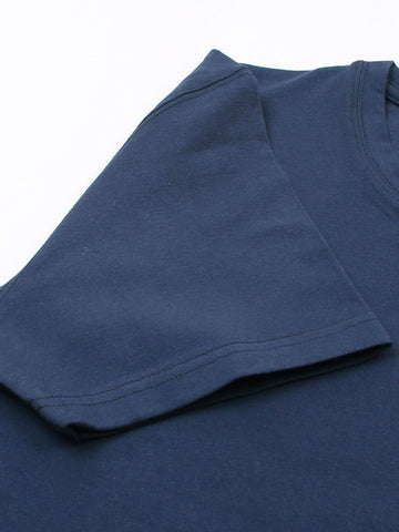 Brandahub T-shirts premium Lp t shirt-navy blue