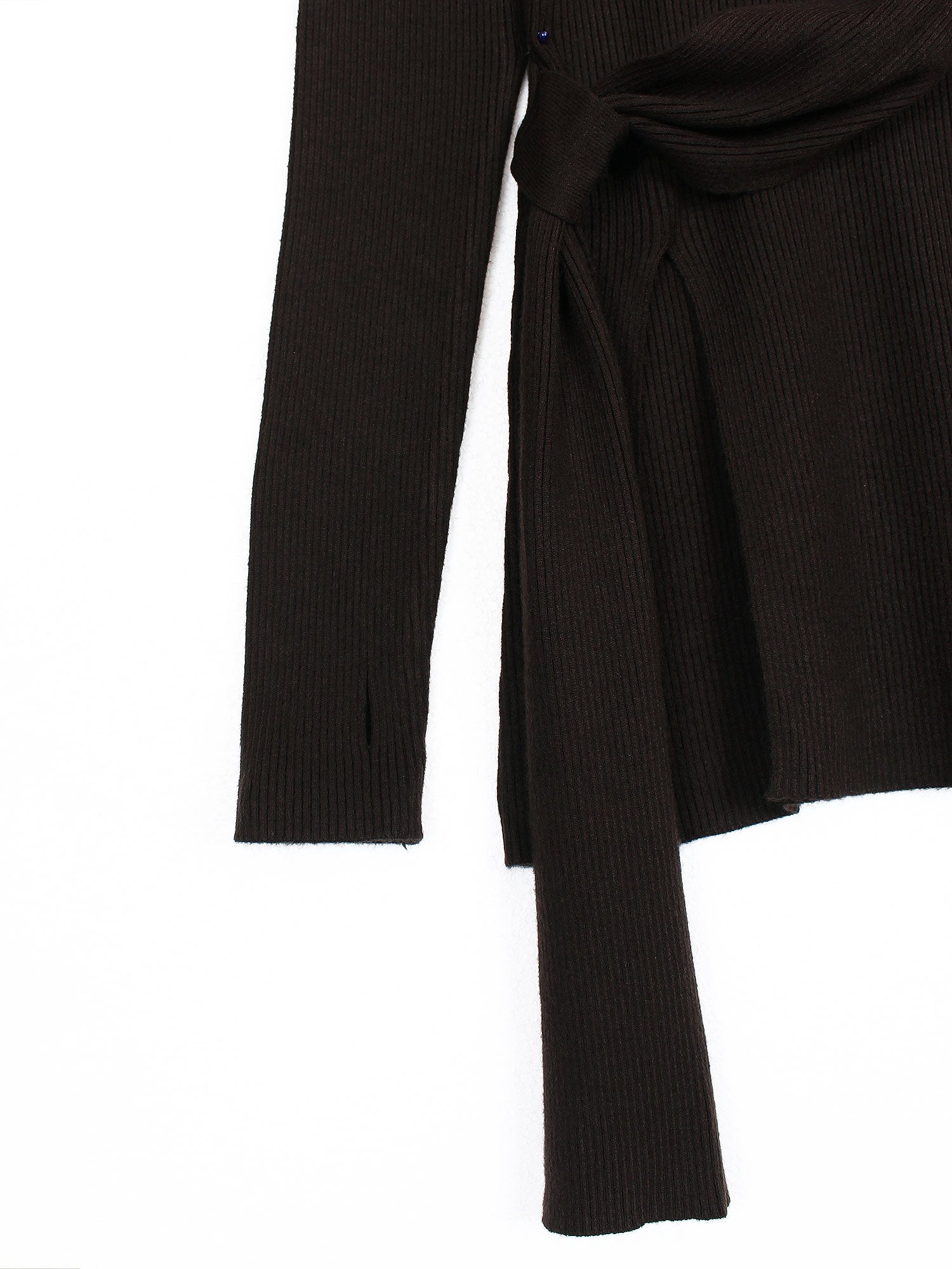 The Aura Asymmetrical Tie-Knit Set (black)