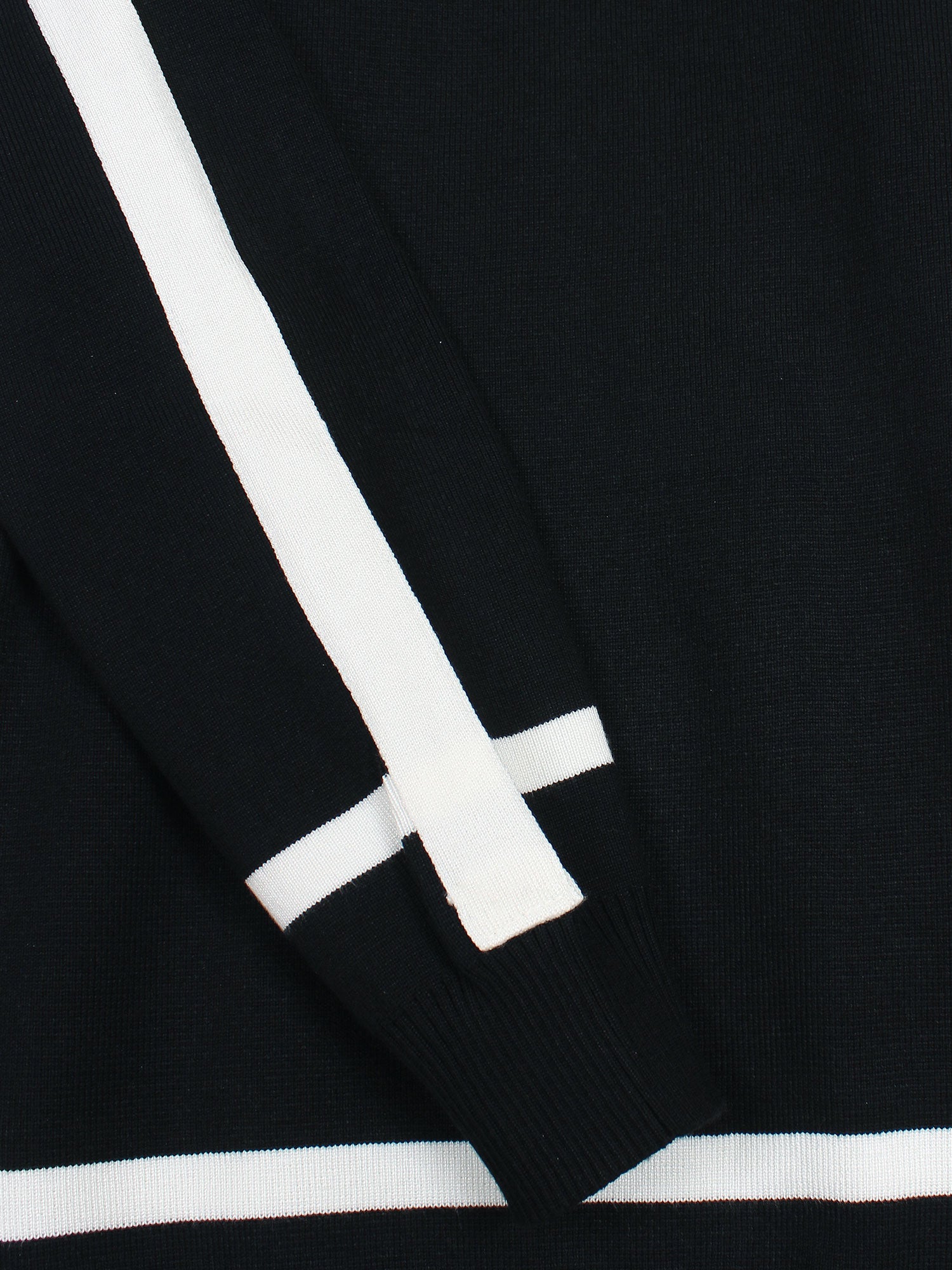 The Lwe Striped Knit Co-ord Set (black)