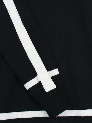 The Lwe Striped Knit Co-ord Set (black)