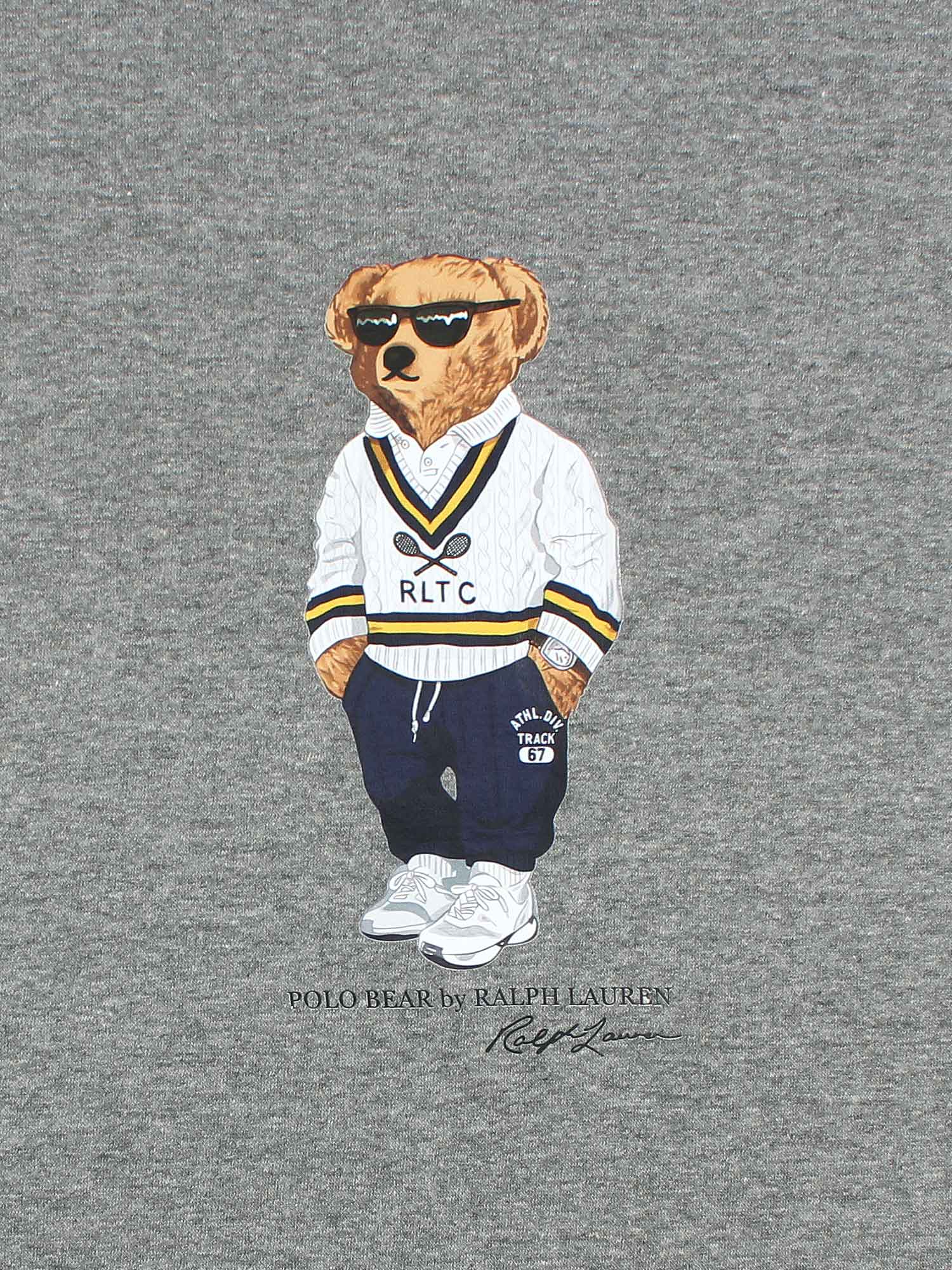 premium Rl Bear Fleece sweatshirt (heather grey)