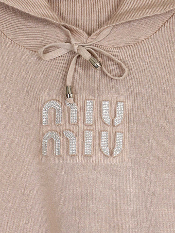 The mumu Crystal-Embellished Knit Set (camel)