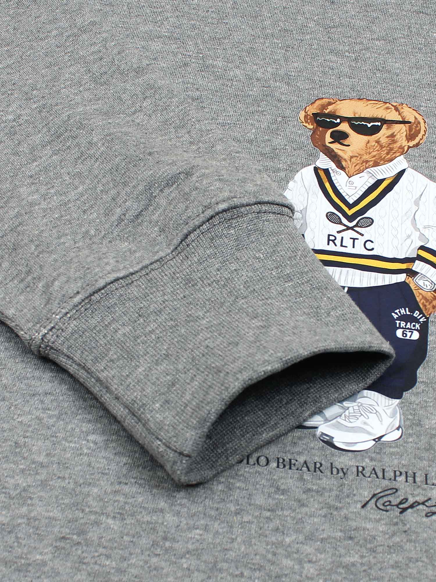 premium Rl Bear Fleece sweatshirt (heather grey)