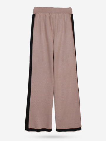 The Commodore Tipped Knit Blazer Set (Taupe)