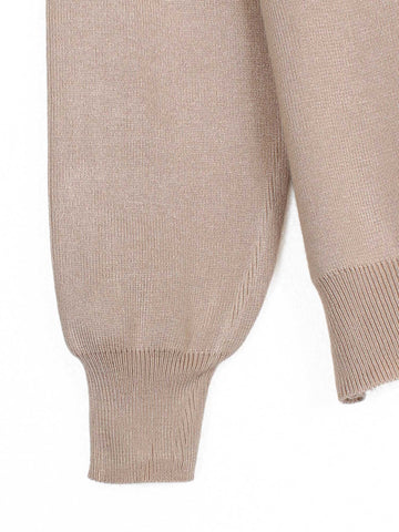 The mumu Crystal-Embellished Knit Set (camel)