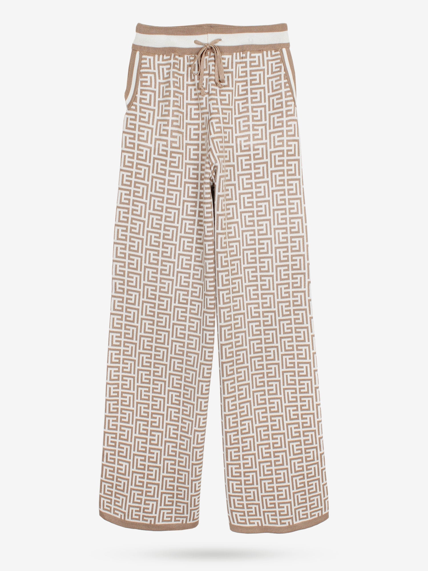 The Elysian Monogram Knit Set (Camel & Cream)