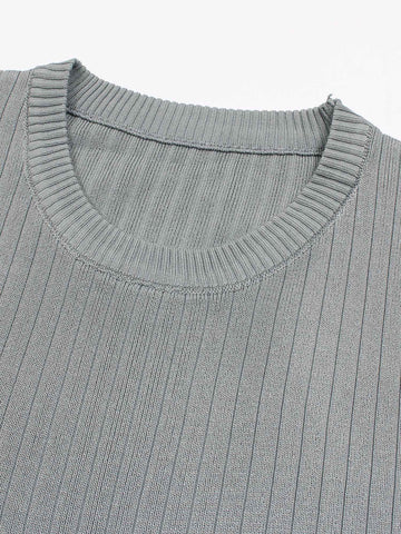 The Allure 3-Piece Textured Knit Set (grey)