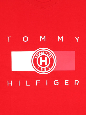 Th printed flag tshirt-red