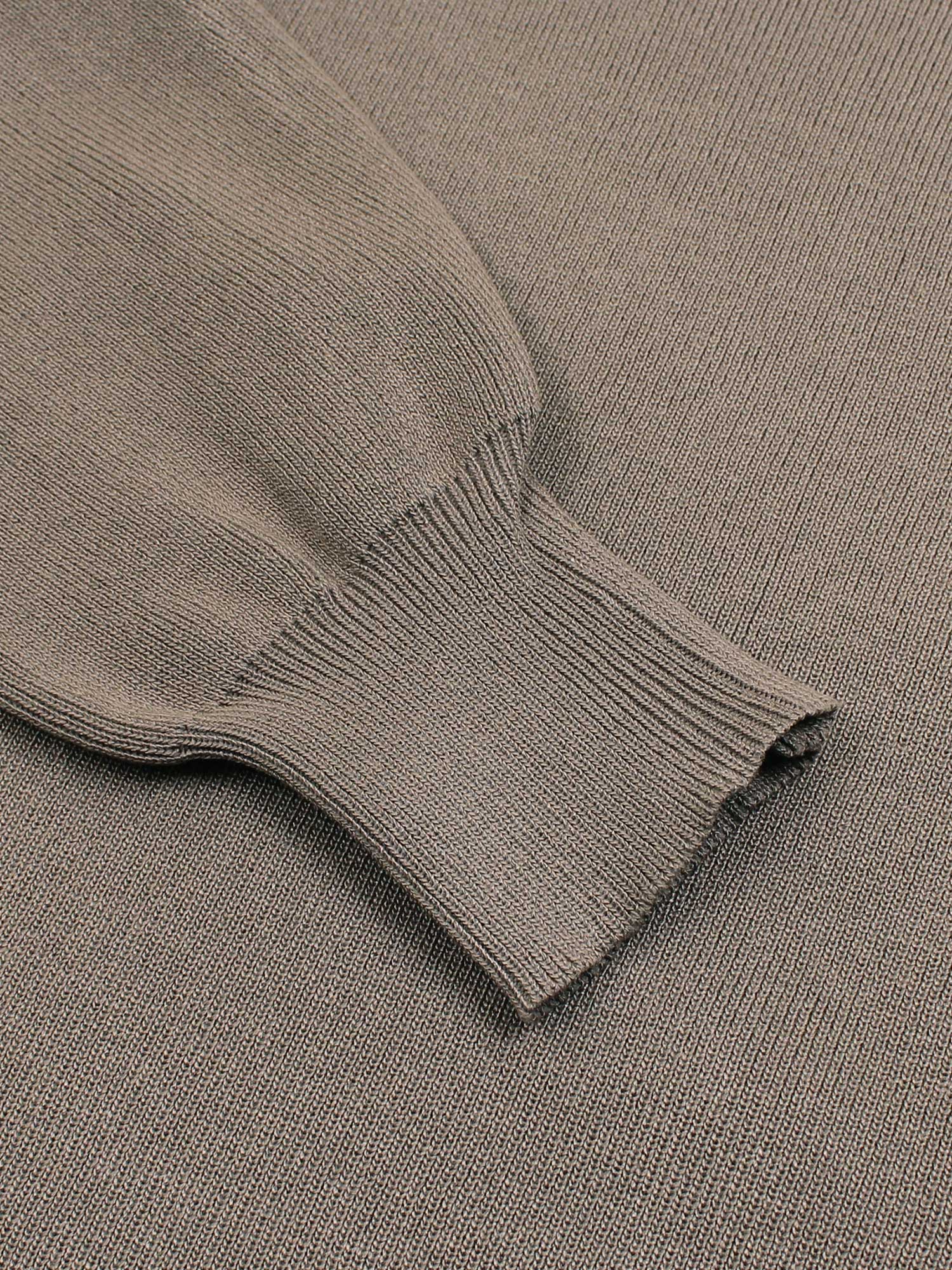 The Geo-Block Poncho Knit Set (Taupe & White)