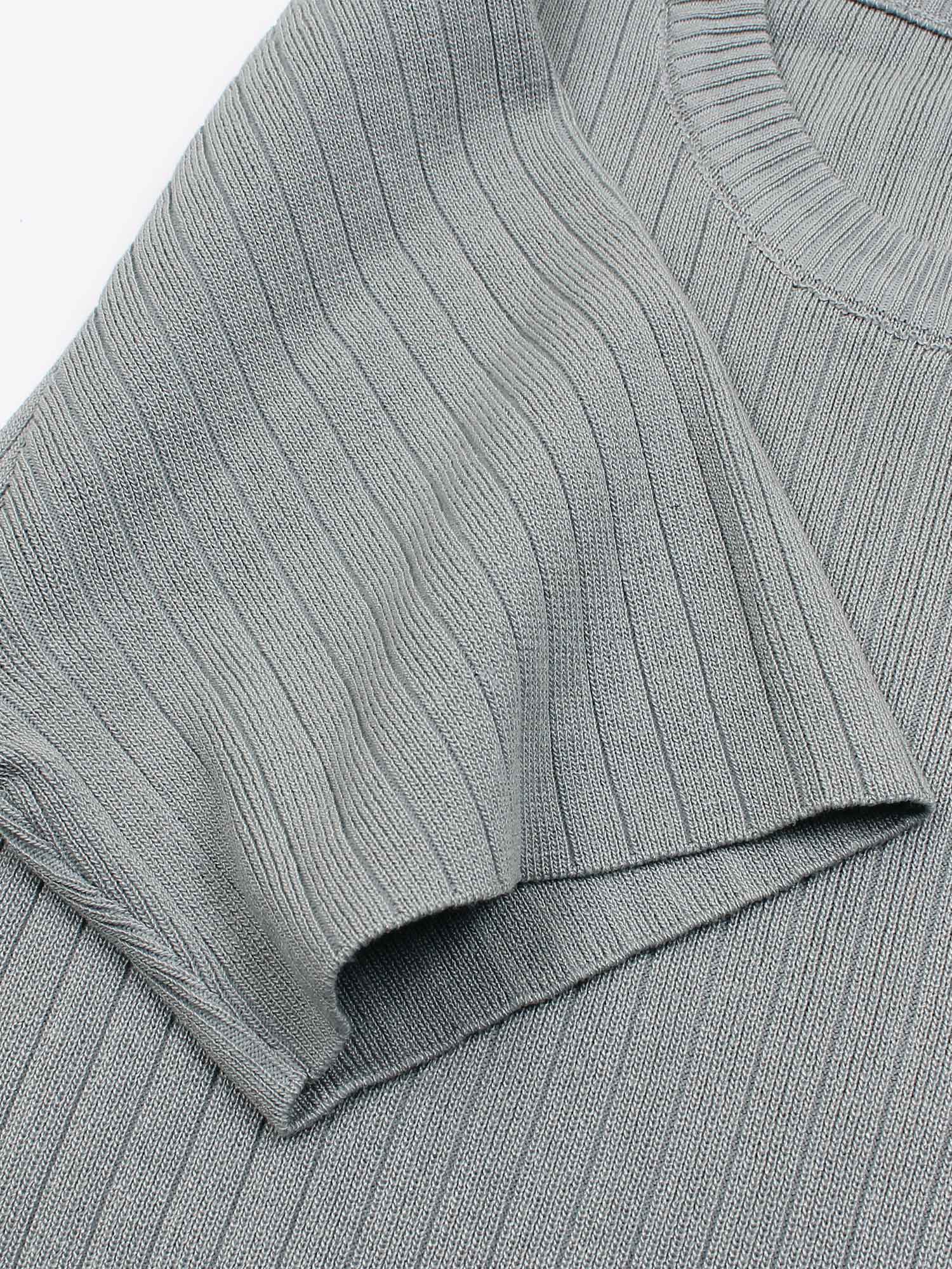The Allure 3-Piece Textured Knit Set (grey)
