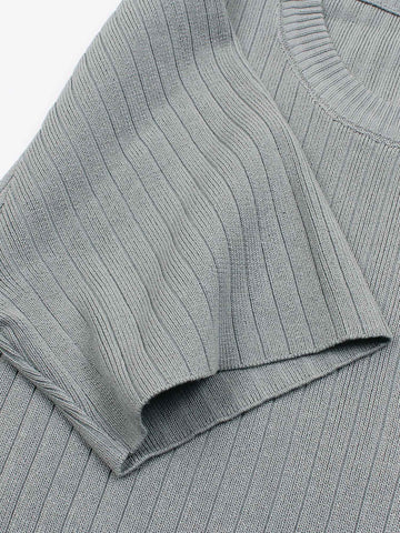 The Allure 3-Piece Textured Knit Set (grey)