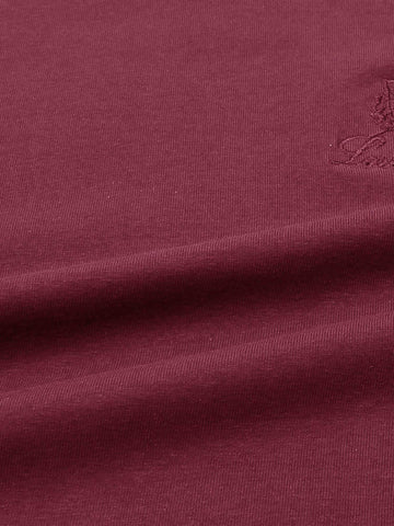 Brandahub T-shirts premium Lp t shirt-Maroon