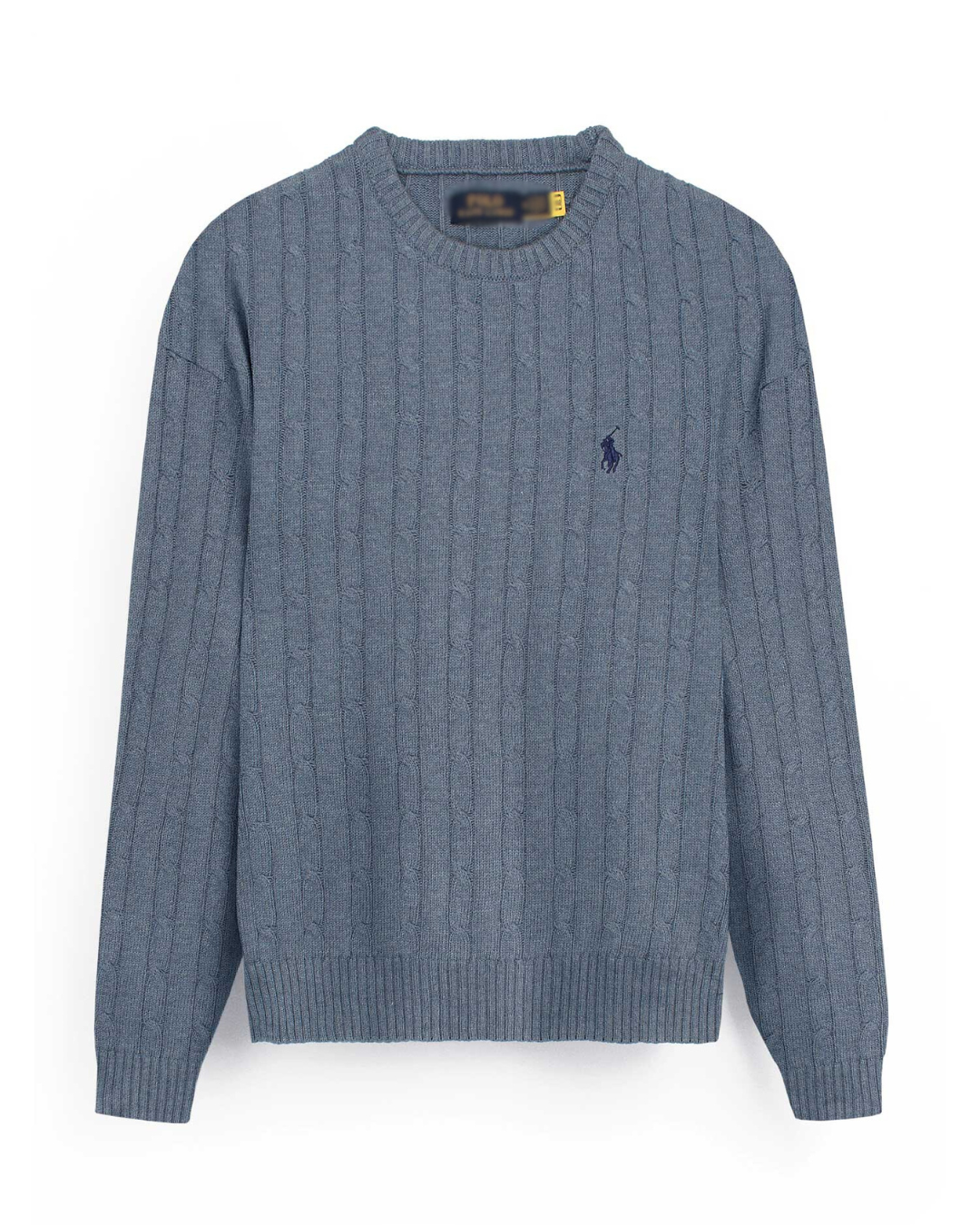 RL Cable-Knit Cotton Sweater (powder blue)