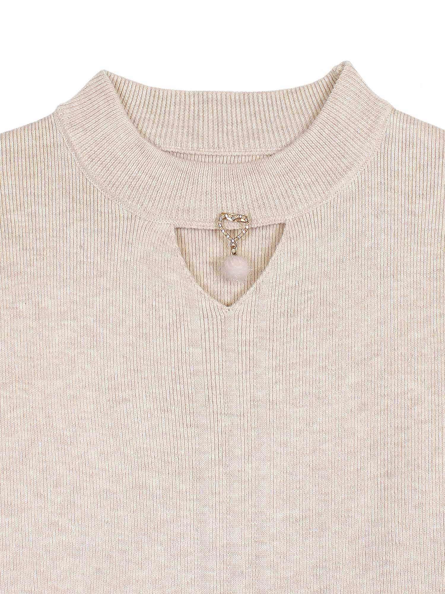 The Sweetheart Ribbed Knit Set (beige)