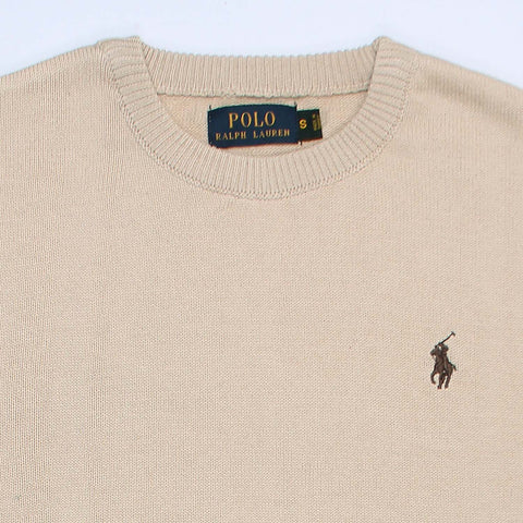 RL Crew neck Cotton Sweater (beige/biscuit)