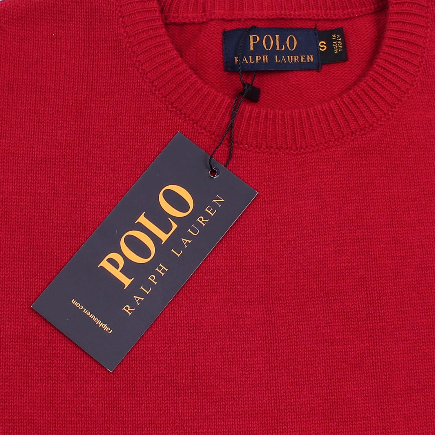 RL Crew neck Cotton Sweater (red)