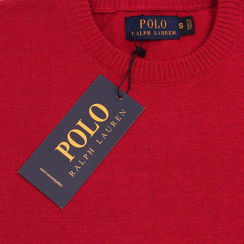 RL Crew neck Cotton Sweater (red)