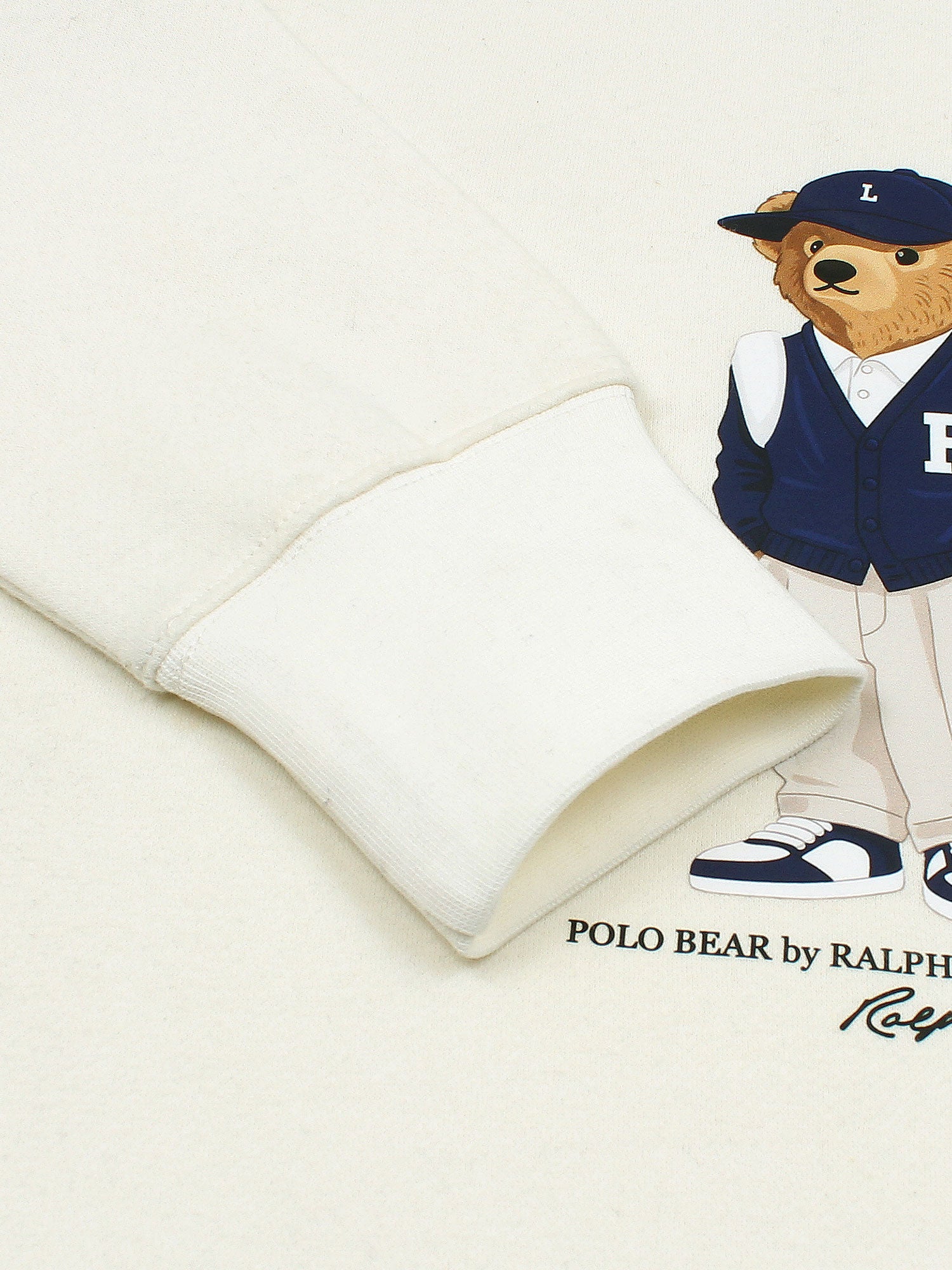 premium Rl Bear Fleece sweatshirt (lemon white)