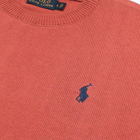 RL Crew neck Cotton Sweater (carrot)