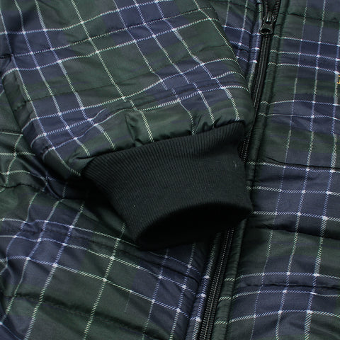 Bb green check puffer - brandahub