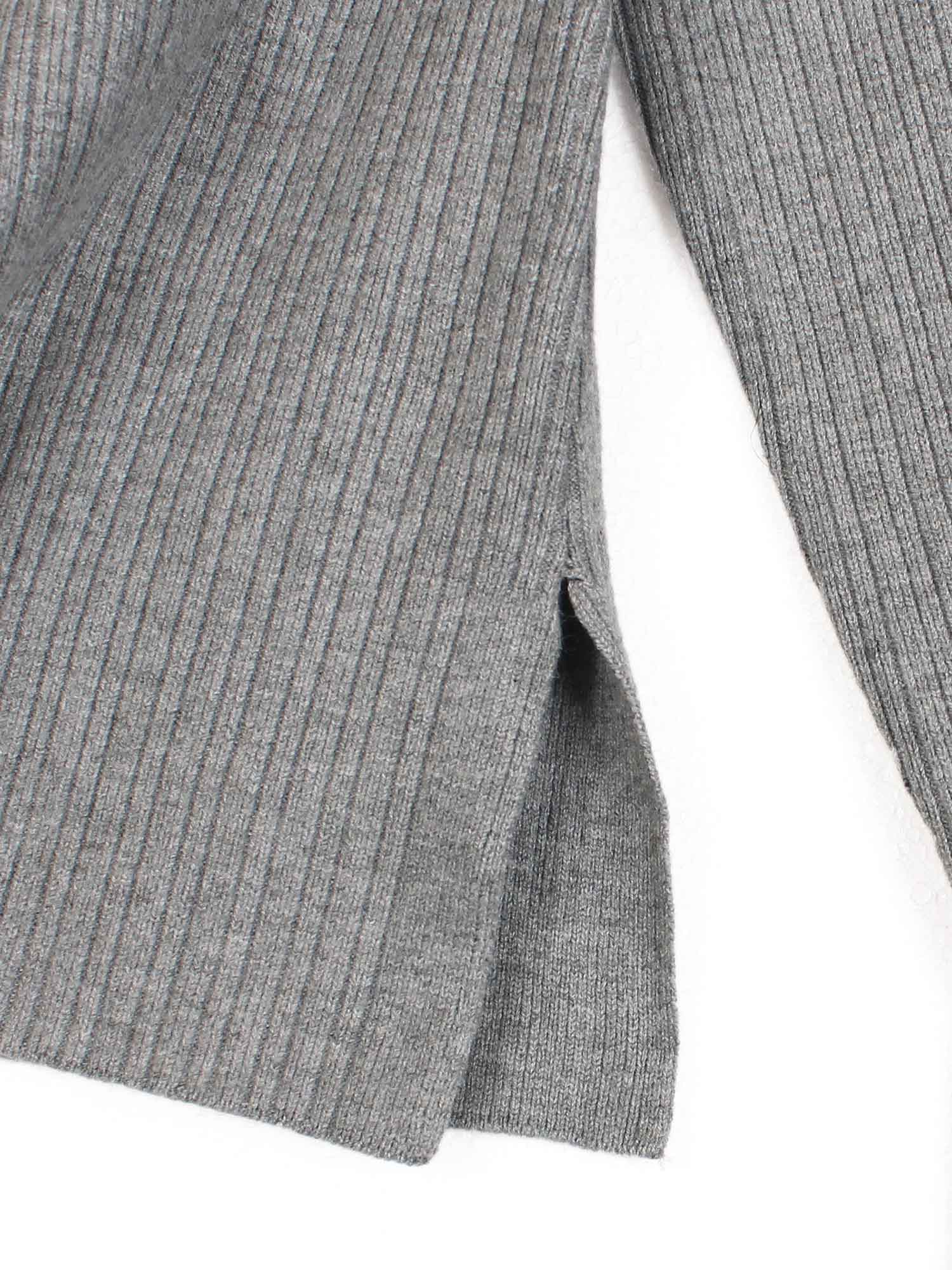 The Dynasty Frog Button Knit Set (grey)