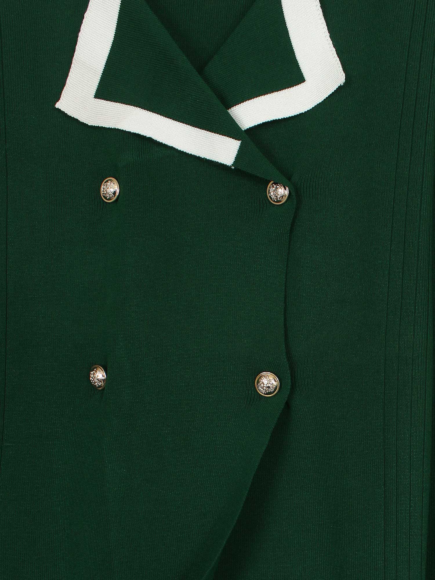 The Commodore Tipped Knit Blazer Set (green)