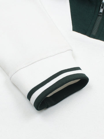 Premium Lst zipper sweatshirt (White)