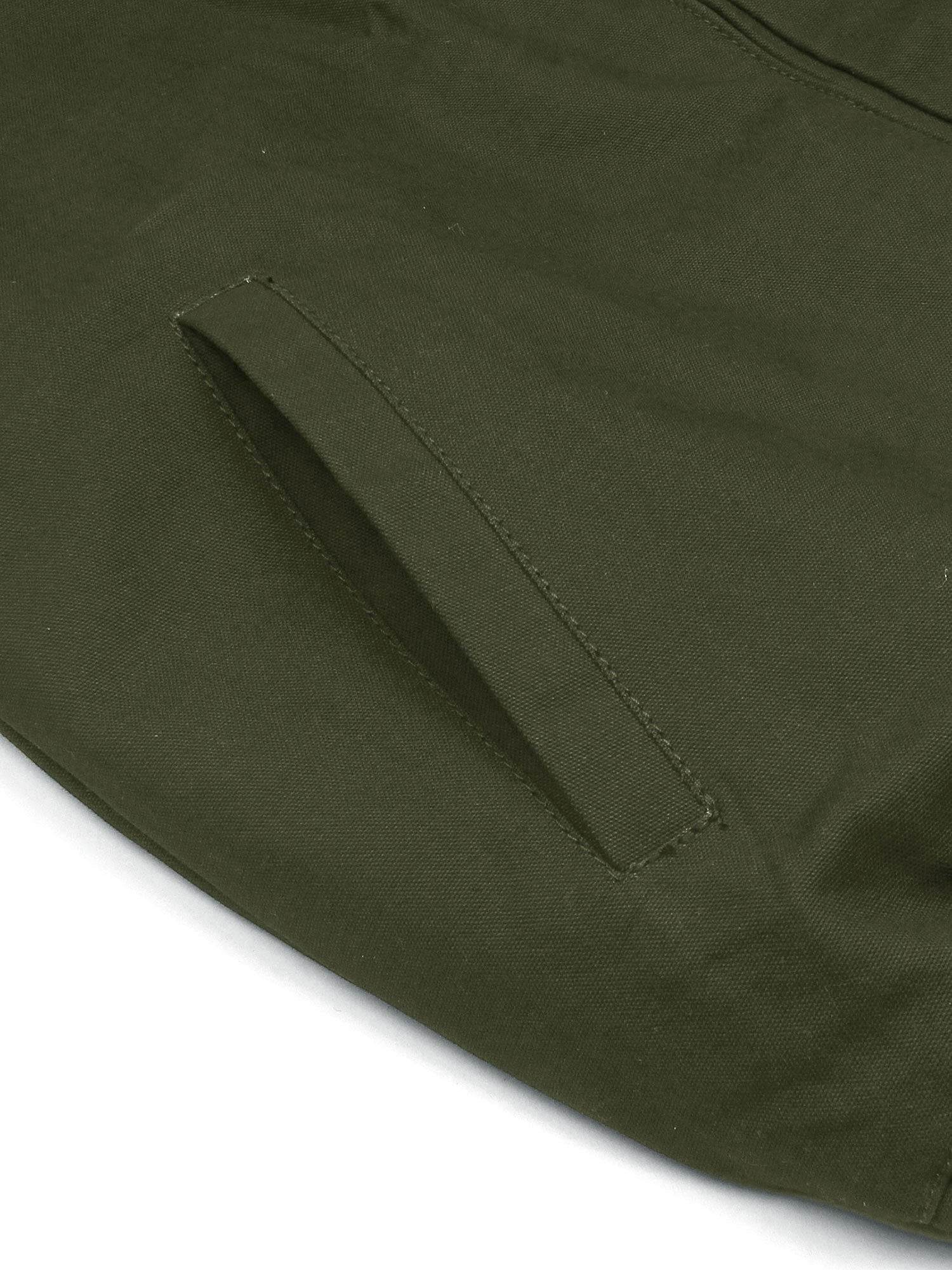 PRL Cotton Twill Jacket (collar) (olive green) - brandahub