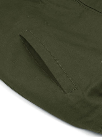 PRL Cotton Twill Jacket (collar) (olive green) - brandahub