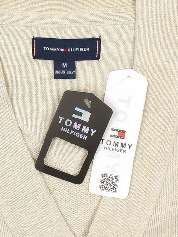 T-H Cotton Cardigan (Beige)