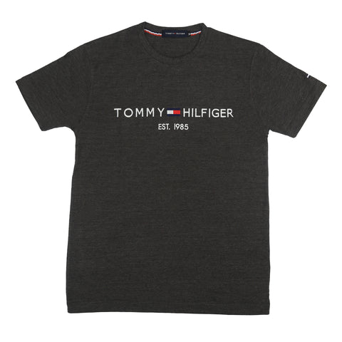 TH Emb T Shirt-drak heather grey - brandahub