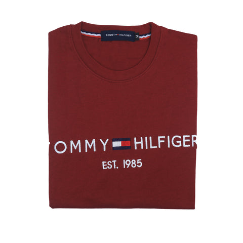 TH Emb T Shirt-maroon - brandahub