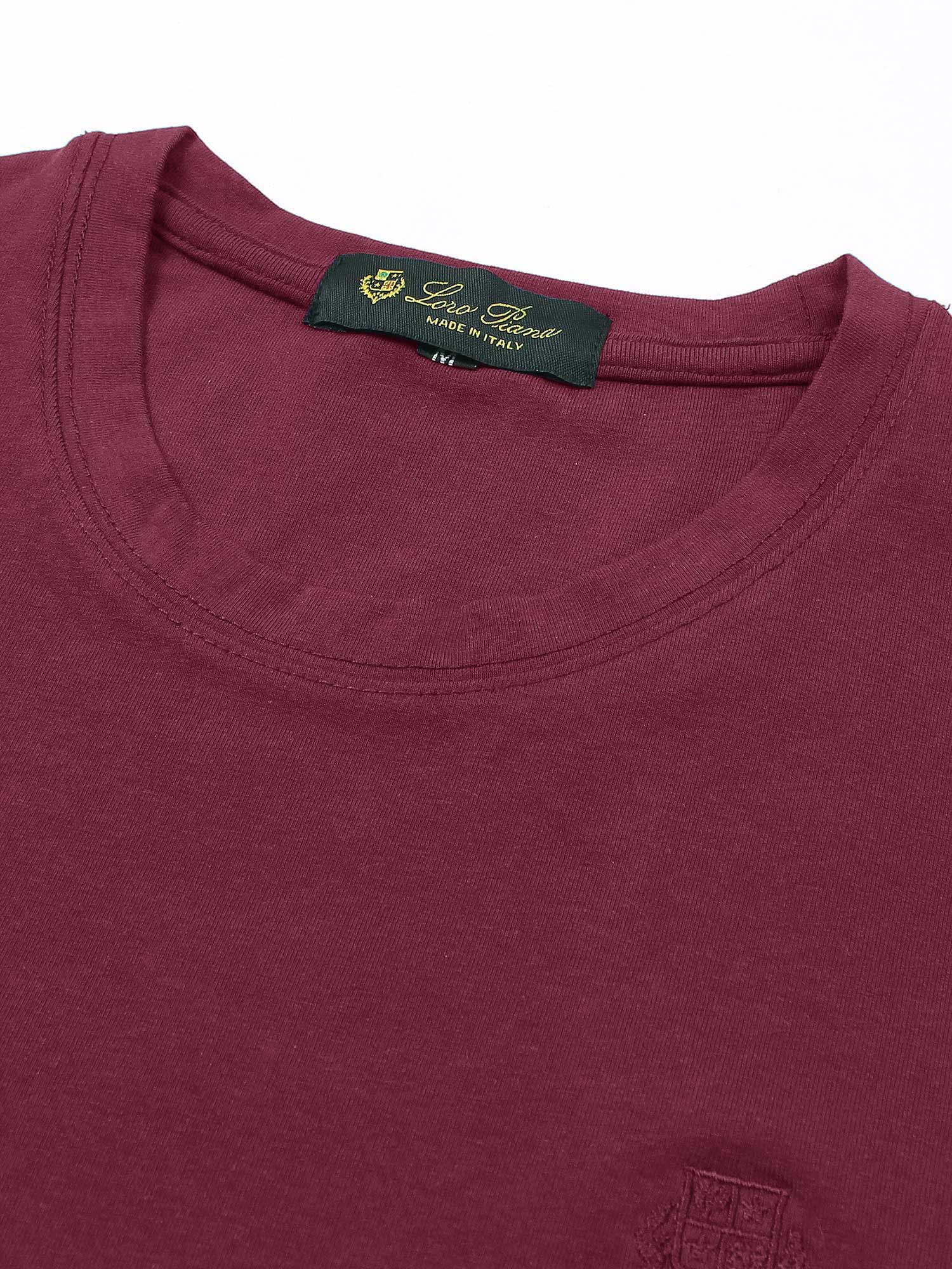 Brandahub T-shirts premium Lp t shirt-Maroon