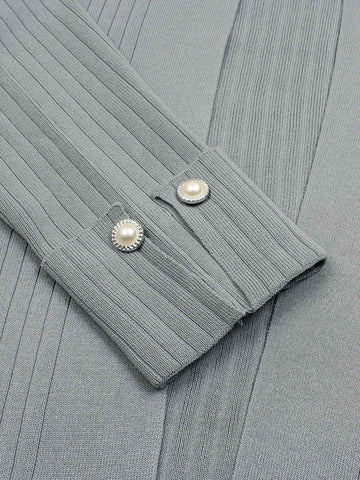 The Allure 3-Piece Textured Knit Set (grey)