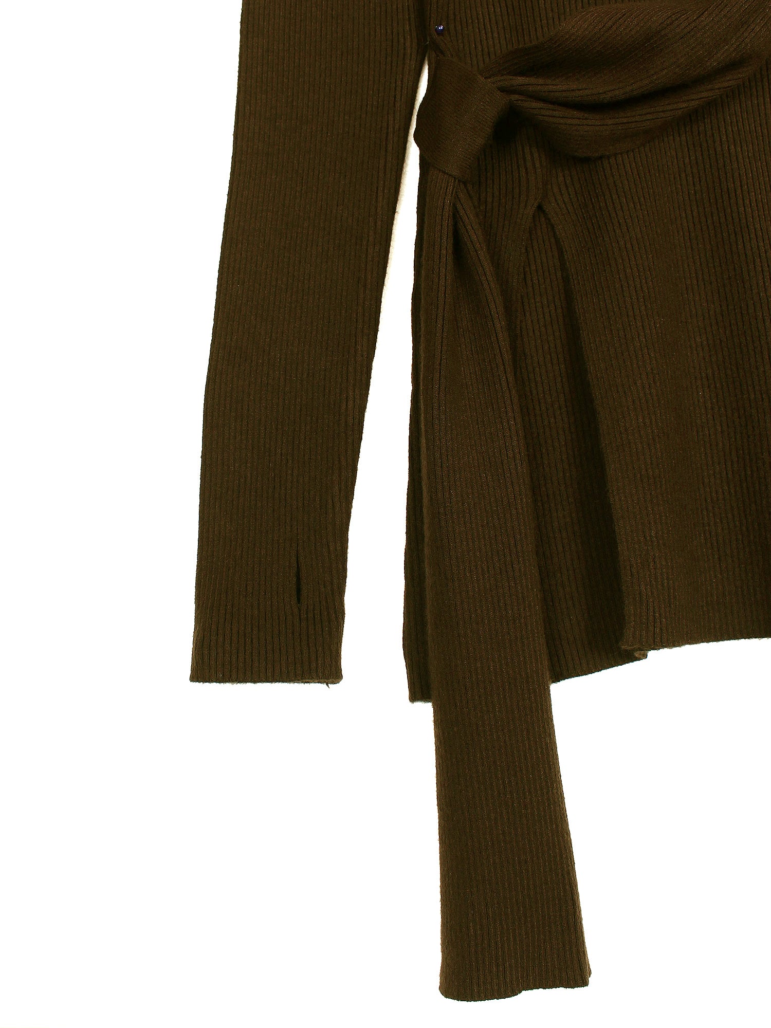 The Aura Asymmetrical Tie-Knit Set (brown)