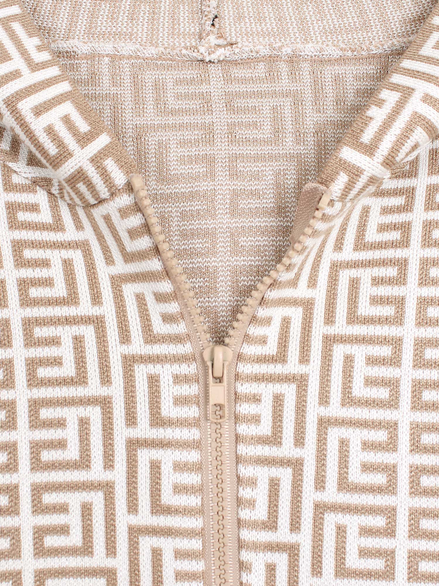 The Elysian Monogram Knit Set (Camel & Cream)