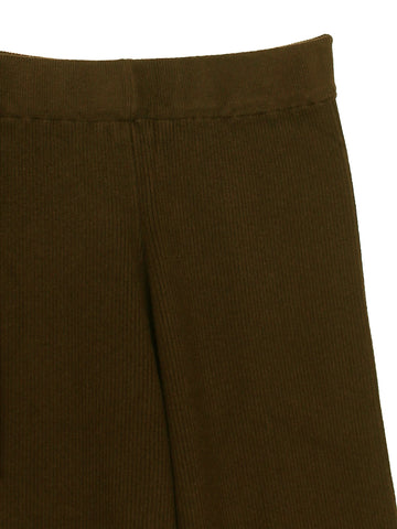 The Aura Asymmetrical Tie-Knit Set (brown)