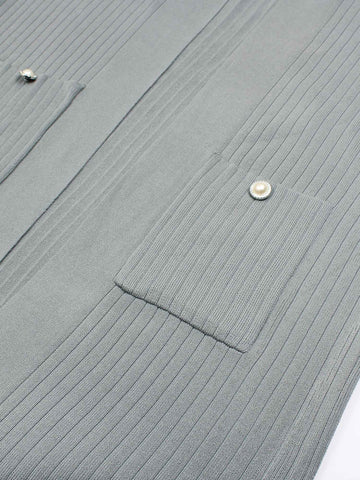 The Allure 3-Piece Textured Knit Set (grey)