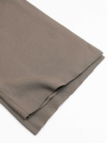 The Geo-Block Poncho Knit Set (Taupe & White)