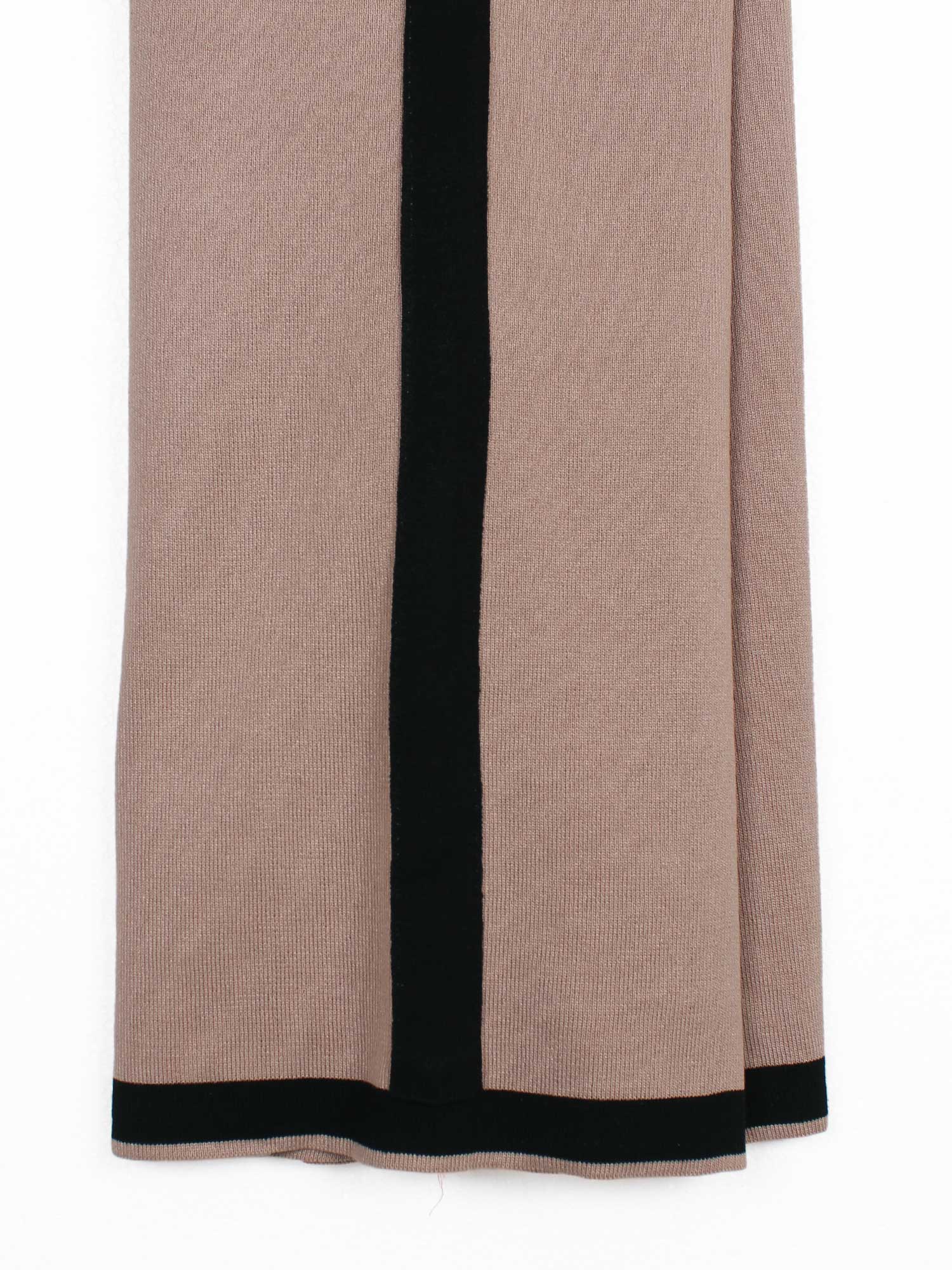 The Commodore Tipped Knit Blazer Set (Taupe)