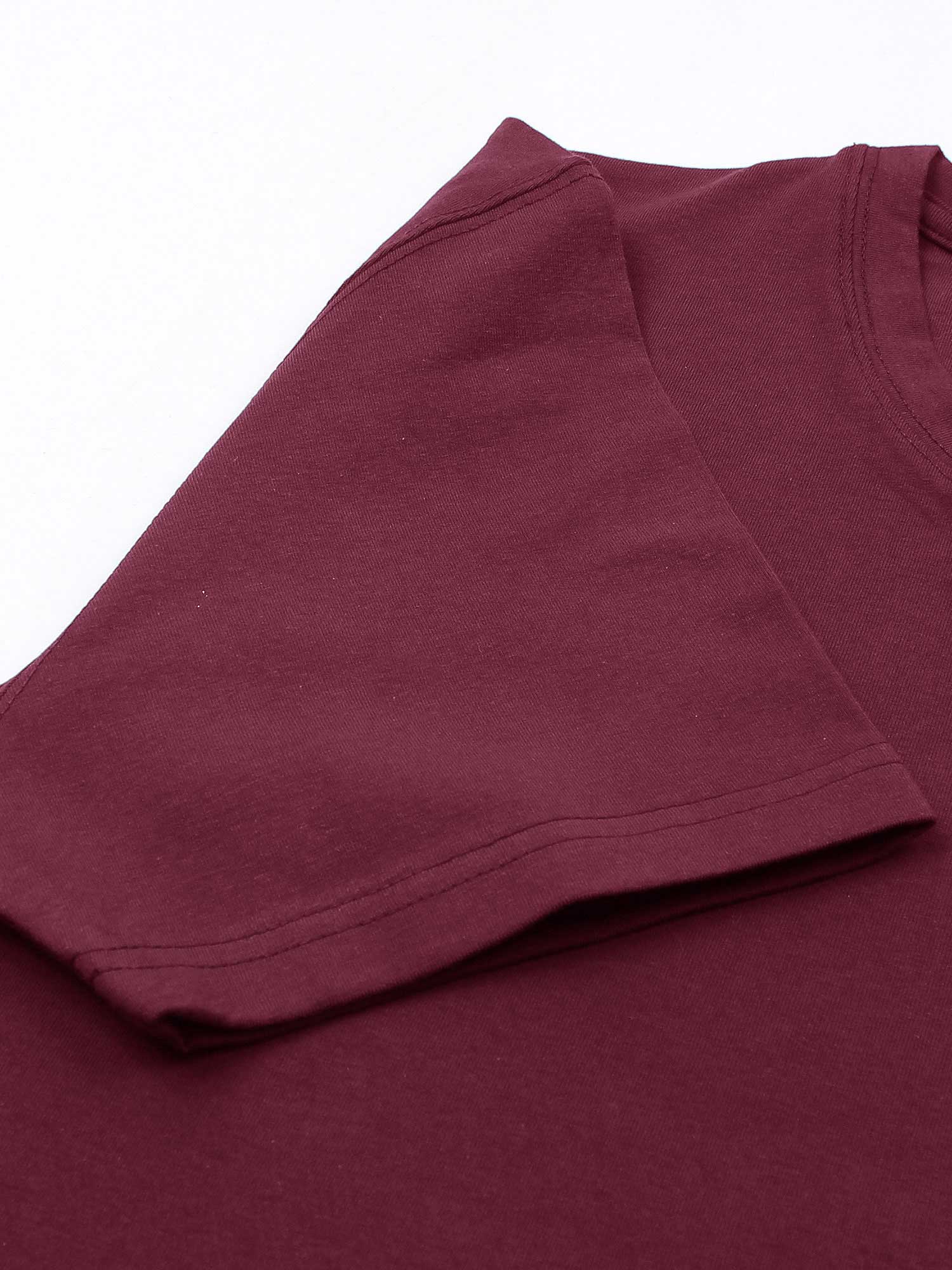 Brandahub T-shirts premium Lp t shirt-Maroon