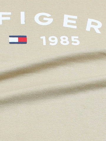 Th printed us tshirt-beige