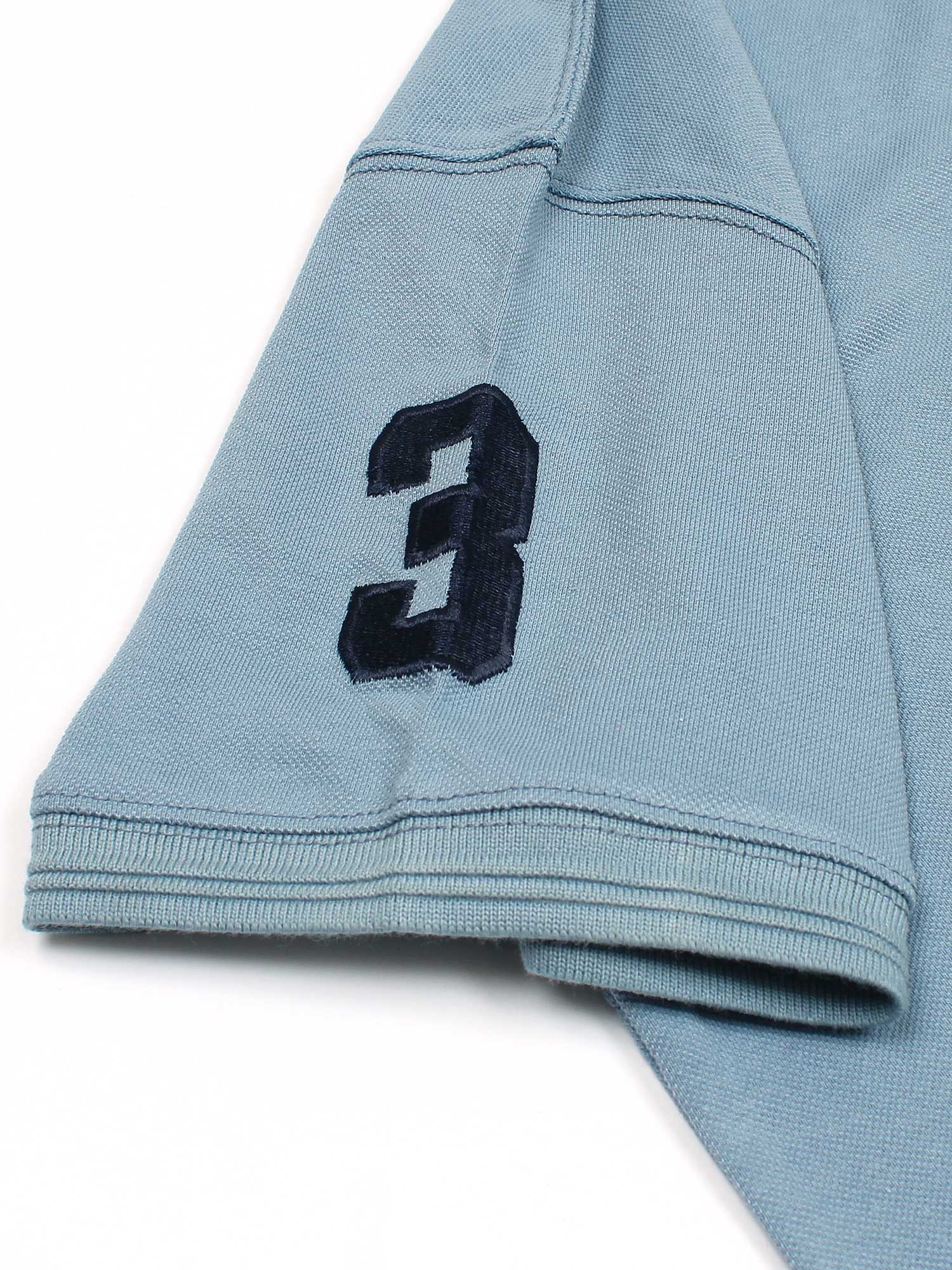 RL triple pony polo- aqua blue