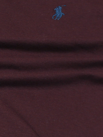 Prl small pony tshirt-maroon