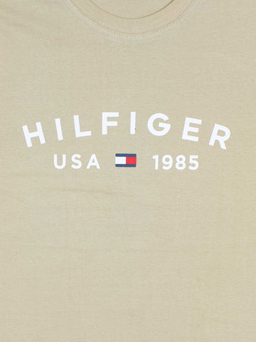 Th printed us tshirt-beige