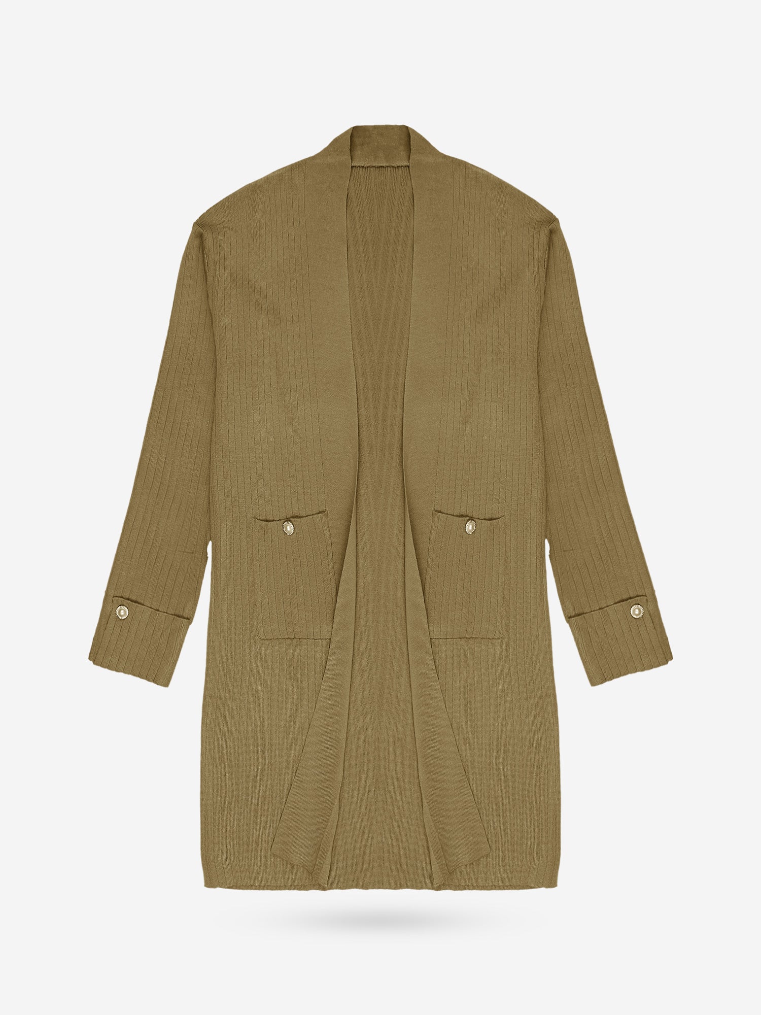 The Allure 3-Piece Textured Knit Set (khaki)